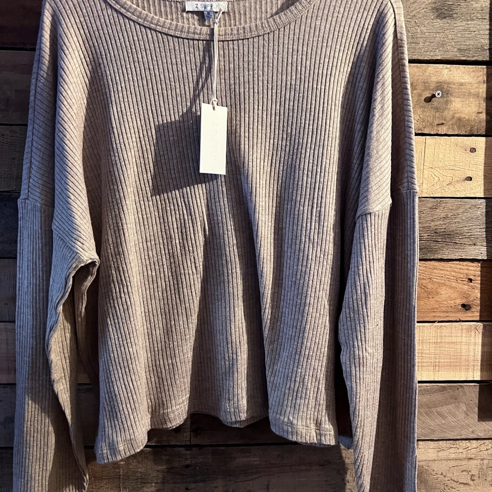 Z Supply Ribbed Long Sleeve Top